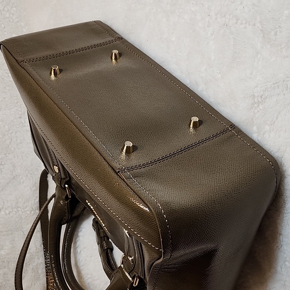 Burberry Patent Leather Somerford Tote Sachel Shoulder Bag  Officesiren - Picture 11 of 16